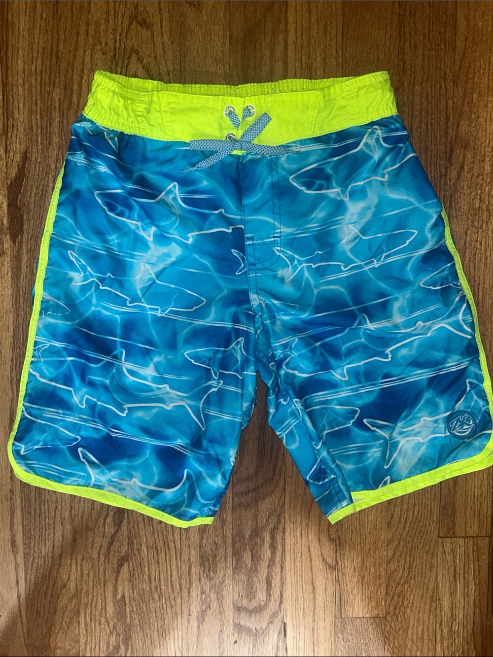 ZeroXposur Boys Sharks Swim Trunks Medium 10/12